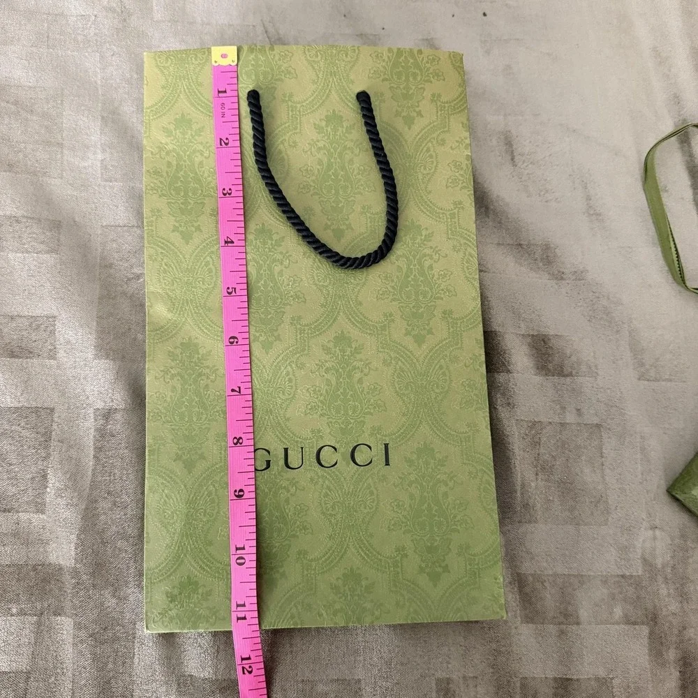 Gucci GG Supreme Navy Blue Beige Bifold Wallet NEW Box Dust Bag Ribbon Gift Set